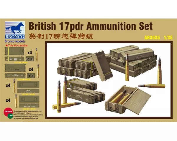 Bronco - British 17pdr Ammunition Set